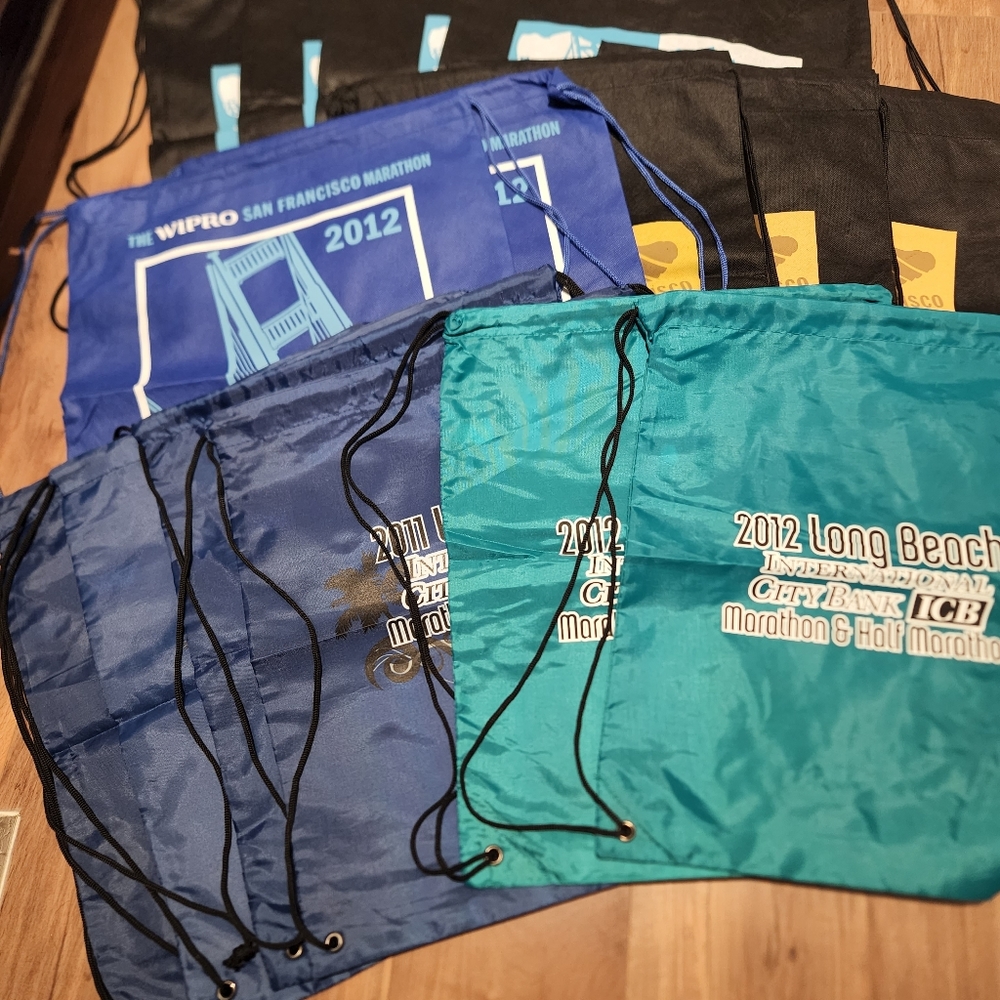 Drawstring Backpack Bulk Cinch Bag Nylon String B… - image 1